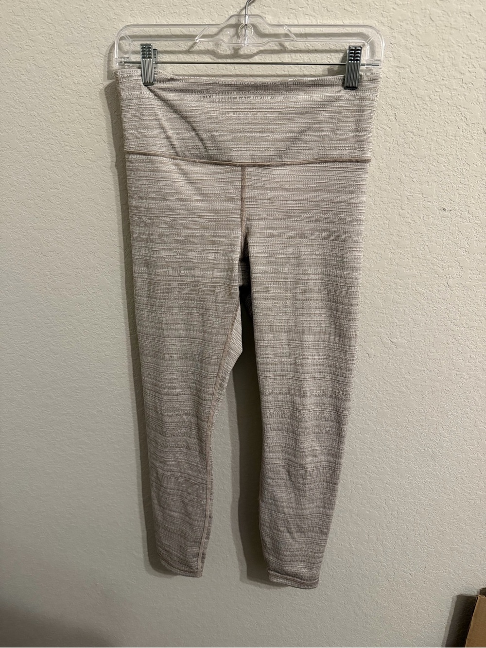 Athleta Cream Knit Girls' Leggings